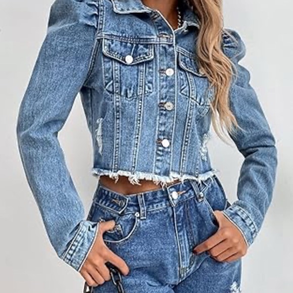 Amazon Jackets & Blazers - Chic Blue Denim Jacket NWOT